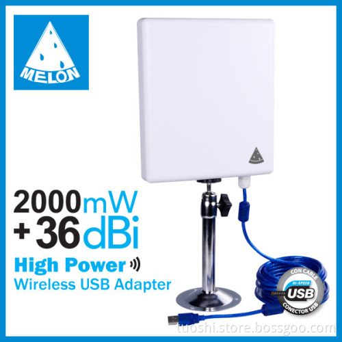 High power 2000mW Outdoor wifi usb adapter Melon N9 support soft AP hotspot share